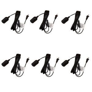 (6) Simple Deluxe Hanging Lantern Cords On/Off Switch Plug In 15 Feet E26
